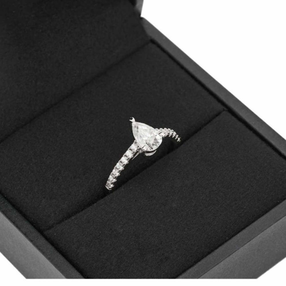 Francis Claire Wrenley Moissanite Ring 1 Carat DEF Color Gemstone Sz6 MSRP $1359